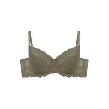 Sutien semi captusit Lynn  Khaki - Verde