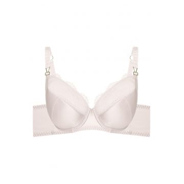 Sutien semi-captusit Negru Brillant - Alb