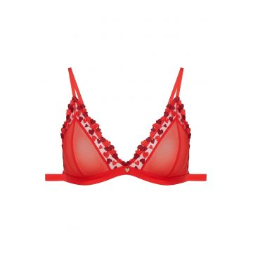 Sutien Triunghiular Zoee  Rosu - Rosu