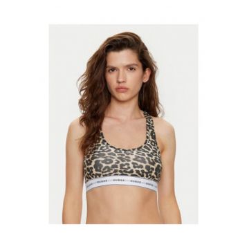 Bustiera din amestec de modal cu imprimeu animal print
