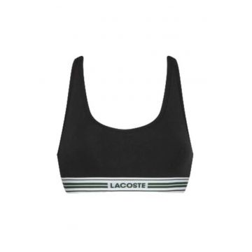 Bustiera sport dama -  negru - bumbac-elastan -