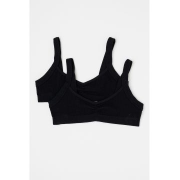 Set de bustiere cu aspect striat - 2 piese