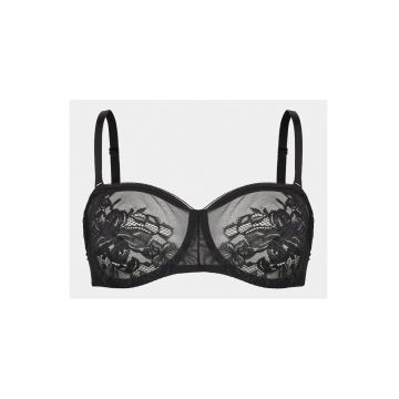 Sutien balconet  negru - Negru
