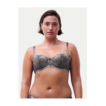 Sutien balconette -  gri - plastic