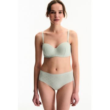 Sutien balconette Lotus Pointelle - Verde pastel