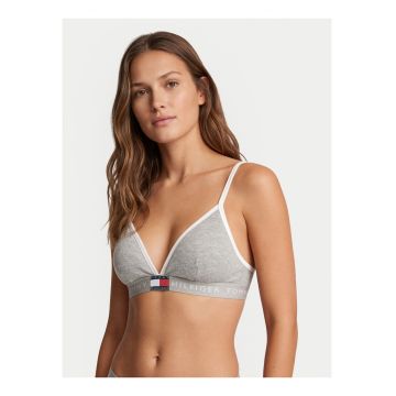 Sutien bralette din amestec de bumbac cu logo