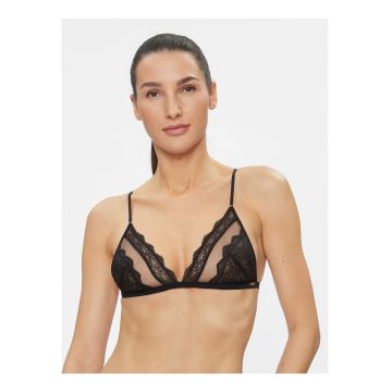 Sutien bralette triunghiular cu dantela -