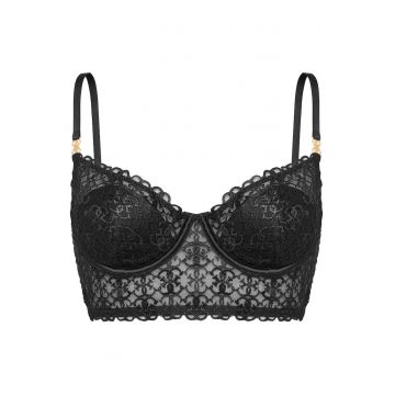 Sutien cu armatura -  negru - plastic -