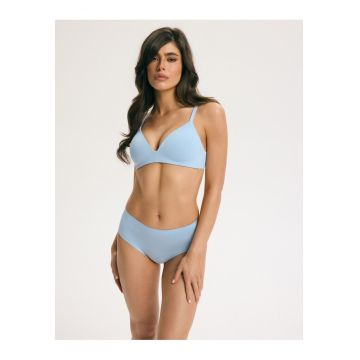 Sutien cu burete dama fara cusaturi Snuggle - Albastru deschis