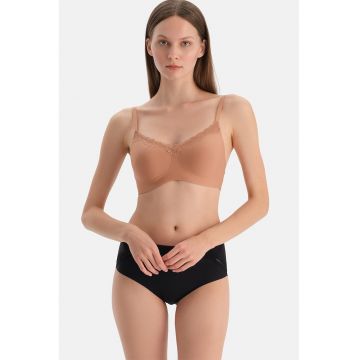 Sutien cu burete si garnituri din dantela Joyce - Portocaliu persan
