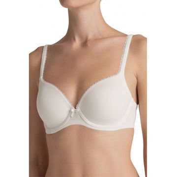 Sutien cu burete subtire Perfectly - Alb