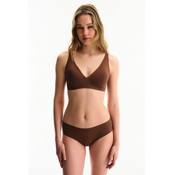 Sutien cu bureti detasabili Decollete - Maro