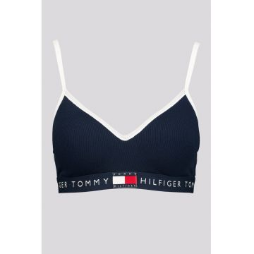 Sutien cu logo - Alb/Bleumarin
