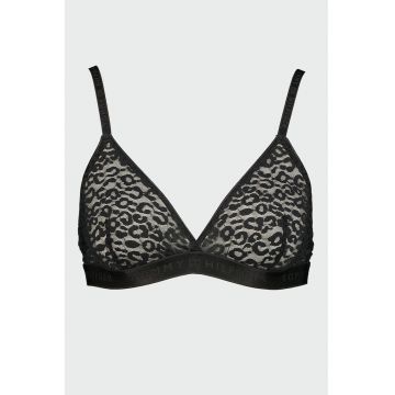 Sutien cu model animal print - Negru