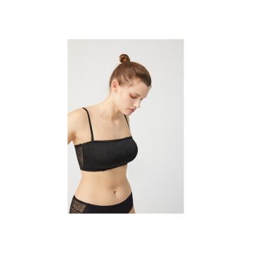 Sutien  dantela - L - negru