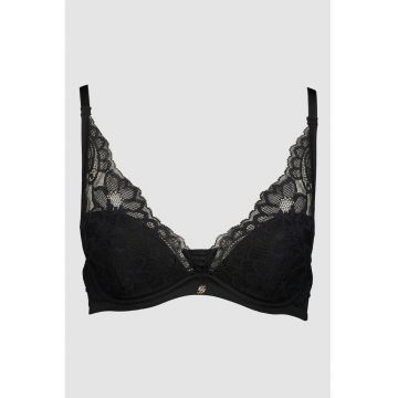 Sutien din dantela cu sustinere metalica - Negru