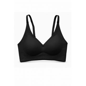 Sutien fara armaturi - cusaturi - cu cupa preformata - SM57 - Negru