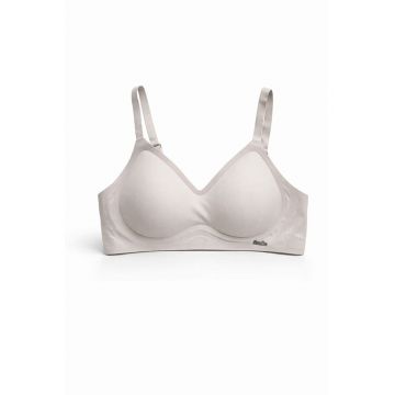 Sutien fara armaturi - cusaturi - cu cupa preformata - SM58 -albastru - - Gri deschis