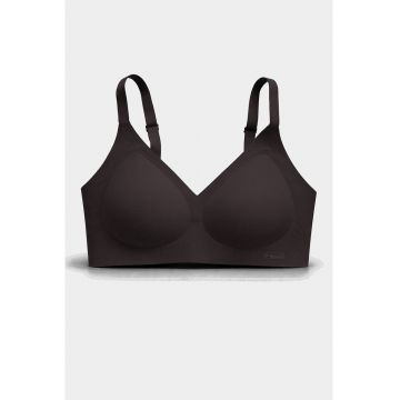 Sutien fara armaturi - cusaturi - cu cupa preformata - SM58 -ciocolatiu - - Ciocolatiu