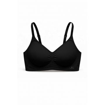 Sutien fara armaturi - cusaturi - cu cupa preformata - SM61 - - Negru