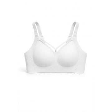 Sutien fara armaturi - cusaturi - cu cupa preformata - SM62 - - Alb