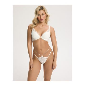 Sutien push-up dama Floral Sonia - Alb crem