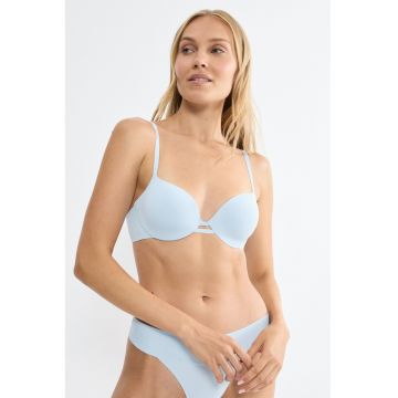Sutien uni cu burete - Albastru pastel