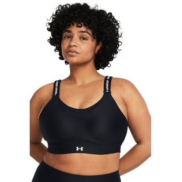 Bustiera cu bretele ajustabile pentru fitness Infinity High 2.0 - Negru