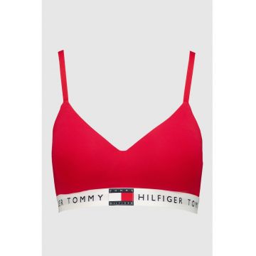 Bustiera cu burete si logo - Rosu vermillion