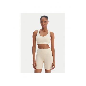 Bustiera sport  bej - poliester reciclat - Bej