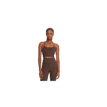 Bustiera sport dama -  maro - 82% poliester - 18% elastan -