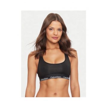 Bustiera top  negru - bumbac - modal - elastan -