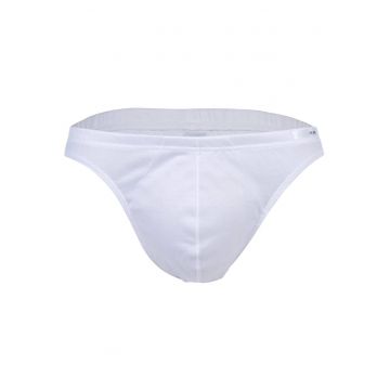 Chiloti din bumbac cu model uni - Alb