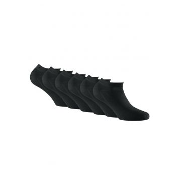 Rohner - Set de sosete pana la glezana - unisex - 6 perechi - Negru