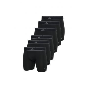 Set de boxeri cu banda logo elastica - 6 perechi - Negru