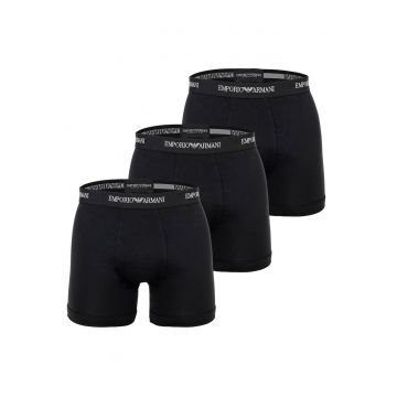 Set de boxeri din amestec de bumbac - 3 perechi - Negru
