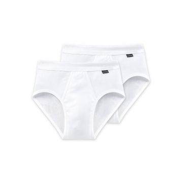 Set de chiloti din bumbac Essentials - 2 perechi - Alb