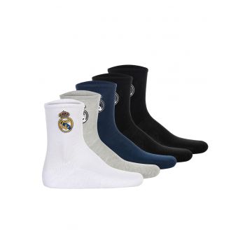 Set de sosete cu aplicatie brodata - 5 perechi - Multicolor