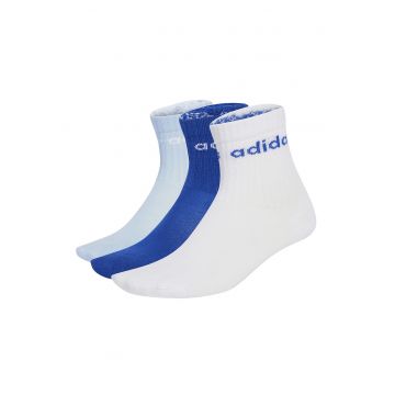 Set de sosete cu detaliu logo - 3 perechi - Albastru inchis/Alb optic/Albastru glaciar