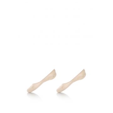 Set de sosete foarte scurte - 2 perechi 343025001 - Bej