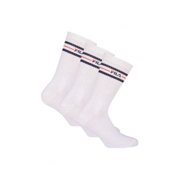 Set de sosete lungi unisex - 3 perechi - Alb