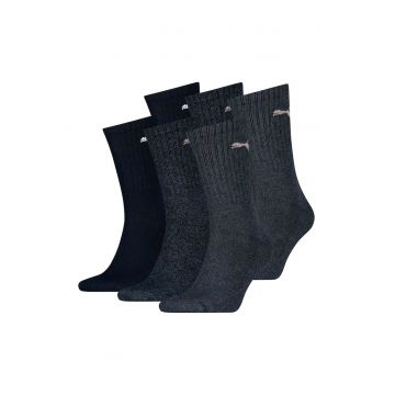 Set de sosete lungi unisex - 6 perechi - Albastru inchis/Albastru deschis/Albastru