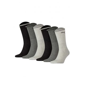 Set de sosete lungi unisex - 6 perechi - Gri