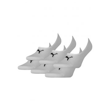 Set de sosete unisex foarte scurte - 6 perechi - Alb