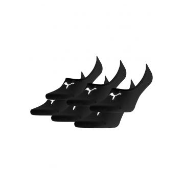 Set de sosete unisex foarte scurte - 6 perechi - Negru
