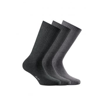 Set de sosete unisex lungi - 3 perechi - Gri/Gri deschis/Gri inchis
