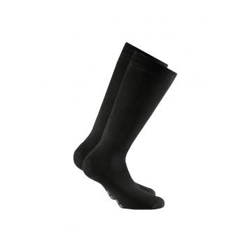 Set de sosete unisex lungi pana la genunchi - 2 perechi - Negru