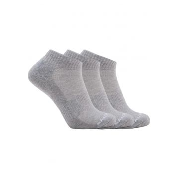 Set sosete Unisex -  3pk Unisex Terry Qtr Crew 111035 - Gri
