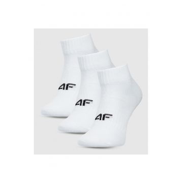 Sosete casual  pentru baieti - set de 3 - alb - bumbac - croiala pana la glezna