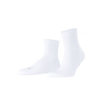 Sosete scurte unisex cu model uni - Alb